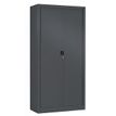 Armoire haute monobloc Class 900 - 180 x 90 x 43 cm - corps et rideaux anthracite
