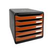 9002493423619-Exacompta BigBox Plus - Module de classement 5 tiroirs - noir/orange-P_79403133_2-1