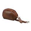 3338800030031-Quo Vadis - Mini porte-clés/porte-monnaie - Goya - Marron - 7,5x4x7 cm - Cuir pleine fleur de vachette--0