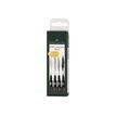 4005401671008-Faber-Castell Pitt Artist - Pack de 4 feutres (stylo-brosse et crayon fin) - noir-P_79403793_1-0