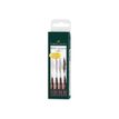 4005401671015-Faber-Castell PITT Artist Pen - Ensemble de stylo-brosse et crayon fin - permanent - sepia -P_79403794_2-0
