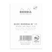 3037920112015-Rhodia - Bloc notes N°11 - A7 - 160 pages - petits carreaux - 80g - blanc-P_79406641_2-1