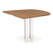 Table de réunion demi-ovale XENON - 102 cm - Merisier italien