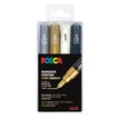 3296280033303-POSCA PC- 1MC - 4 Marqueurs - noir, argent, blanc, or - 1 mm-P_79407582_1-0