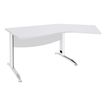 3253310150683-Bureau 135° IDRA - retour d'angle à droite - L180 cm - Pieds blanc - plateau Blanc perle-P_79408697_1-0