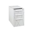 3483600495266-Caisson bout de bureau SUNDAY blanc + top L42 cm imitation noyer - P 60 cm - 3 tiroirs-P_79408856_1-0