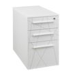 0400794088626-Caisson bout de bureau SUNDAY blanc + top L42 cm blanc - P 60 cm - 3 tiroirs-P_79408862_1-0