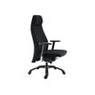 3660916034154-Fauteuil de bureau GOXOA - accoudoirs réglables - appui-tête intégré - tissu noir-P_79408883_2-1