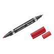 4007817186305-STAEDTLER Lumocolor duo - marqueur biseau double pointe - permanent - rouge - 1.5- 4 mm / 0-P_79408907_2-1