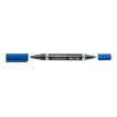 4007817186336-STAEDTLER LUMOCOLOR Duo - Marqueur permanent - double pointe fine et biseautée - bleu-P_79408908_1-0