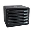 Exacompta BigBox Plus - Module de classement à l'italienne 5 tiroirs - noir