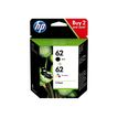 0889894508881-HP 62 - Pack de 2 - noir, couleur (cyan, magenta, jaune) - cartouche d'encre originale (N-P_79409108_28-21