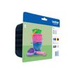 Brother LC221 - Pack de 4 - noir, cyan, magenta, jaune - cartouche d'encre originale