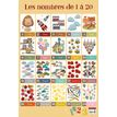 3592930007756-Poster pédagogique Nombres 1/20 - 52 x 76 cm - Bouchut--0