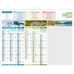 3592930026689-Calendrier bancaire année civile BOUCHUT "4 Saisons - Effaçable" 43 x 55 cm + 1 feutre effaçable Pef--0