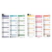 3371010385041-Quo Vadis - Calendrier origami - Français - Arc en ciel - Arc-en-ciel - 12 mois de janvier à décembre - 26x13 cm - Papier Clairefontaine blanc - Fabri--0