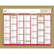 3371017525365-Quo Vadis - Calendrier mural - Français - Classic - Jaune - 14 mois de décembre à janvier - 43x33,5 cm - Papier Clairefontaine blanc - Fabri--0