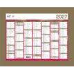 3371017525372-Quo Vadis - Calendrier mural - Français - Classic - Jaune - 14 mois de décembre à janvier - 27x21 cm - Papier Clairefontaine blanc - Fabri--0