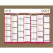 3371017525372-Quo Vadis - Calendrier mural - Français - Classic - Jaune - 14 mois de décembre à janvier - 27x21 cm - Papier Clairefontaine blanc - Fabri--1
