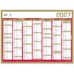 3371017525389-Quo Vadis - Calendrier mural - Français - Classic - Jaune - 14 mois de décembre à janvier - 55x40,5 cm - Papier Clairefontaine blanc - Fabri--1