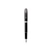 Parker Sonnet - Stylo plume noir laqué - pointe moyenne