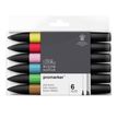 884955070376-ProMarker - Pack de 6 marqueurs double pointe - mi-ton-P_79412315_2-0