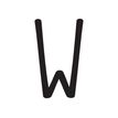8711234003041-Pickup Déco Mila - Étiquette autocollante 60 mm - Lettre W - noir-P_79413321_1-0