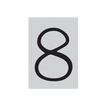 Pickup Déco Lynn - Étiquette autocollante 120 mm - Chiffre 8 - noir