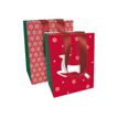 3329682018088-Clairefontaine - Sac cadeau - 19 cm x 12 cm x 25 cm - motif Noël chic-P_79414965_1-0