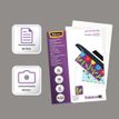 0043859521821-Fellowes - 100 pochettes de plastification A4 (216 x 303 mm) - 80 microns - brillantes pré-perforées--4