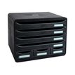 Exacompta Store-Box - Module de classement à l'italienne 7 tiroirs - noir