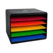 9002493423916-Exacompta Horizon - Module de classement ouvert 5 compartiments - noir/arlequin-P_79415604_1-0