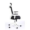 3760185028653-Fauteuil de bureau SCOTT - accoudoirs réglables - appuie-tête réglable - noir base blanc-P_79417782_4-3