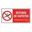 8711234129949-Pickup - Panneau de signalisation - 300 x 150 mm - Défense de vapoter-P_79417821_1-0