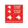 8711234376596-Pickup - Pictogramme - Attention au chien - 4 autocollants 150 x 150 mm-P_79417835_2-1