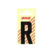 PICKUP LETTERING MONO Nobel - Etiqueta autoadhesiva - preimpreso: R - negro mate