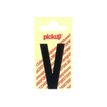 PICKUP LETTERING MONO Nobel - Etiqueta autoadhesiva - preimpreso: V - negro mate