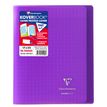 3037929514056-Clairefontaine Koverbook - Cahier polypro 17 x 22 cm - 96 pages - grands carreaux (Seyes) - violet--0