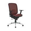 3397704813010-Fauteuil de bureau AXIOME - accoudoirs réglables - Noir et rouge-P_79419624_2-1