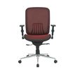 3397704813010-Fauteuil de bureau AXIOME - accoudoirs réglables - Noir et rouge-P_79419624_3-2