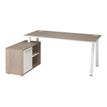 3483600765468-Bureau manager ARPE avec bloc de rangement gauche - 160 cm - Chêne-P_79419653_2-1