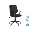 3760185028219-Fauteuil de bureau NEWTON - accoudoirs fixes - Noir-P_79419679_1-0