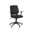 3760185028219-Fauteuil de bureau NEWTON - accoudoirs fixes - Noir-P_79419679_2-1