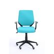 3760185028233-Fauteuil de bureau NEWTON - accoudoirs fixes - Turquoise-P_79419680_2-1