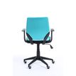 3760185028233-Fauteuil de bureau NEWTON - accoudoirs fixes - Turquoise-P_79419680_5-4