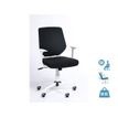 3760185028295-Fauteuil de bureau NEWTON - accoudoirs fixes - Noir, base blanche-P_79419681_1-0