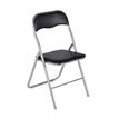 3760185028912-Chaise pliante JUNY - assise et dossier recouverts de PVC - noir-P_79419687_1-0