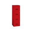 3219090953395-Classeur 4 tiroirs pour dossiers suspendus - 125,6 x 40 x 40 cm - rouge-P_79419715_1-0