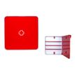 3660141947878-Armoire à pharmacie MultiBox - 32 x 32 x 7 cm - 4 étagères - rouge-P_79420024_2-1