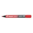 Pilot 100 - Marqueur permanent - pointe ogive - rouge